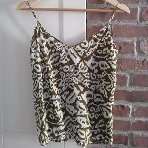 Diane von furstenberg printed silk tant top size 0